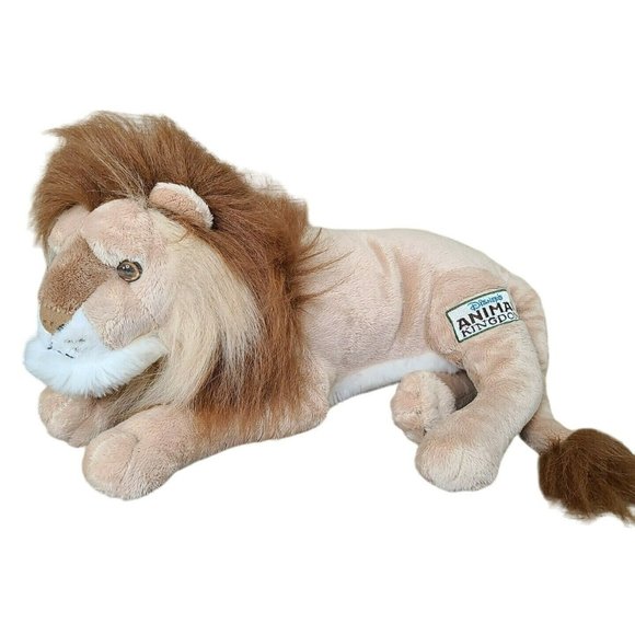 Disney Lion Plush Stuffed Animal Disneyland Animal Kingdom Patch African Safari - Picture 1 of 9